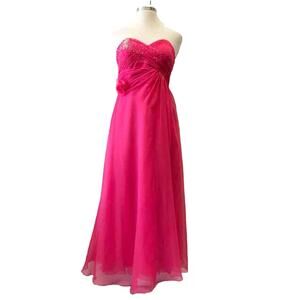 Cinderella Size 14/16 Fuschia Evening Long‎ Dress